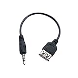 Caxico 2 個入り 3.5 ミリメートル男性 AUX オーディオ プラグ USB 2.0 女性コンバーター ケーブル ケーブルが車を MP3 に