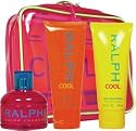 Ralph Cool by Ralph Lauren for Women 4 Piece Set Includes: 3.4 oz Eau de Toilette Spray + 3.4 oz Body Moisturizer + 3.4 oz Shower Gel + The Ralph Cool Travel Bag