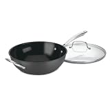 Cuisinart GreenGourmet Hard Anodized Eco-Friendly Non Stick 12 Inch Stir Fry Wok with Glass Cover
