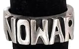 No War Peace Protest Stop Fight Pewter Ring