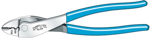 Channellock 909 Wire Crimper for Insulated and Non-Insulated Connections and Terminals