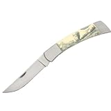Gerber Knives 109318 Elk Scrimshaw Folding Lockback Knife Gerber Knives 109318 Elk Scrimshaw Folding Lockback Knife