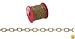 Campbell 0711917 Oval Link Chain on Reel, Brass Plated, #19 Trade, 0.043