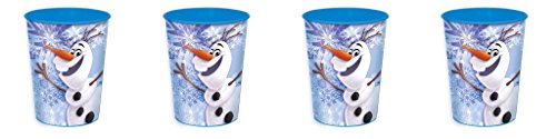 Disney Frozen Olaf Plastic Cup 16 Oz ~ 4 Pack