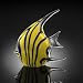 Yellow Angel Fish Art Glass