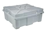Moeller Roto-Molded Marine Battery Box (Two 8D Batteries, 27.5 x 24.5 x 14, Low) by Moeller Marine Products