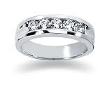 0.5 ctw. Woman's Round Diamond Wedding Band in Platinum
