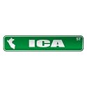 " ICA ST " STREET SIGN CITY PERU