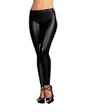Womans Black Liquid Leggings