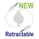 AUX Audio Cable 35MM White Jack For IPodMP3ZuneCar Audio