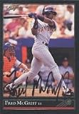 Fred McGriff, San Diego Padres, 1992 Leaf Autographed Card