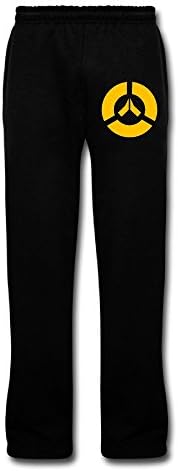 LQYG Globe Men's Running Trousers.Trouser Light Weight Pants Black 3X