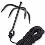 Folding Grappling Hook With Rope