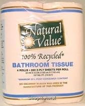 Bathroom Tissue 2-Ply (280 sheets per roll), 4 Rolls