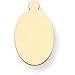 14K Gold Oval Stamping Disc 0.032