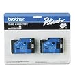 Brother 2-pack Tc-20 1/2in Black On White Labeling Tape for Pt-6 8 10 12 15 20 150 170