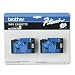 Brother 2-pack Tc-20 1/2in Black On White Labeling Tape for Pt-6 8 10 12 15 20 150 170