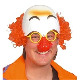 Clown Head with Specs Nose Hair