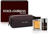 The One for Men by Dolce & Gabbana Eau de Toilette Spray & Deodorant Stick 75g & Toiletry Bag