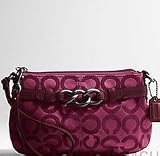 Coach Brooke Op Art Large Capacity Wristlet Handbag Style 43105