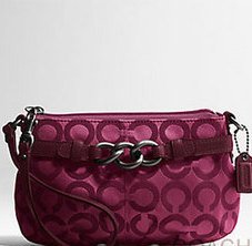 Coach Brooke Op Art Large Capacity Wristlet Handbag Style 43105