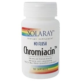 Solaray - Chromiacin No Flush Niacin, 200 mcg, 50 capsules