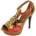 Qupid Creed Tan Leopard Platform Heels