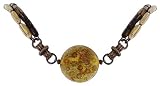 LAST BARRIER Necklace collar with large round coral