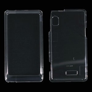 MOTOROLA Droid 2 A955 Clear Rubberized Hard Protector Case