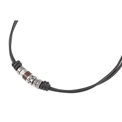 Fossil Herren-Halskette Leder schwarz 45 cm JF84068040