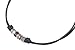 Fossil Herren-Halskette Leder schwarz 45 cm JF84068040