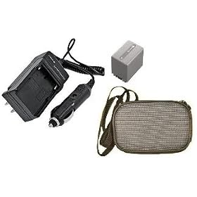 Extended Life Replacement Battery PLUS Mini Battery Travel Charger for Specific Digital Camera and Camcorder Models / Compatible with Sony NP-FP90, HDR-HC3, DCR-DVD103, DCR-DVD105, DCR-DVD203, DCR-DVD205, DCR-DVD305, DCR-DVD403, DCR-DVD405, DCR-DVD505, DCR-DVD92, DCR-HC30, DCR-HC32, DCR-HC36, DCR-HC