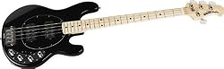 Music Man StingRay HH 4-String Bass Black Maple Fretboard