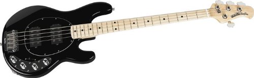 Music Man StingRay HH 4-String Bass Black Maple Fretboard