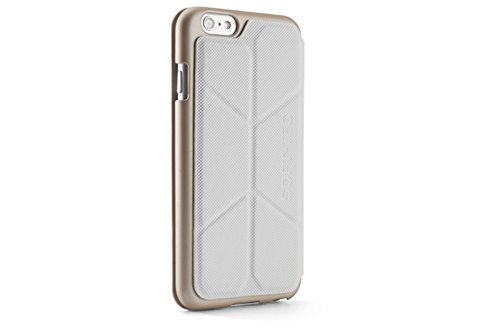 Element Case Soft-Tec Wallet Case for iPhone 6 - Retail Packaging - White/Gold