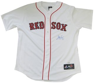 John Lackey Autographed/Hand Signed Boston Red Sox White Majestic Jersey- MLB Hologram