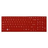 Red Keyboard Skin/Cover Protector US Layout for SONY VAIO VPC-EB VPC-EC VPC-EE VPC-F2 VPC-CB VPC-EL VPC-EH series laptop. Not fit VPC-F.(Only for US layout)