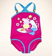 Peppa Pig Square Neck Bead Frill Swimsuit