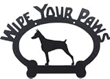 Wipe Your Paws Sign - Doberman