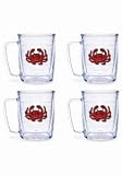Tervis Tumblers - Red Crab - 17 oz Mugs - set of 4 - B000Z4KEAW