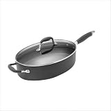 Advanced 5 Quart Covered Oval Saute Pan with Helper Handle by 