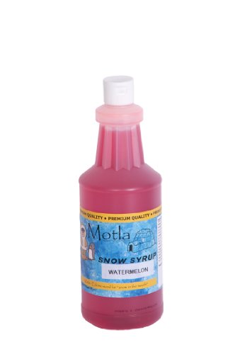 Paragon Motla Premium Sno-Cone and Shaved Ice Syrup, Watermelon, Quart