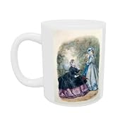 Afternoon Dress for Women, 1863 (w/c on paper) by Heloise Leloir - Mug - Standard Size