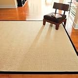 Natural-fiber Sisal Area Rug - 2''6 in. x 8'',Rust/Rust - Frontgate
