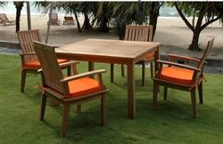 47 Square Table + Brianna Dining Armchair by Anderson Teak product image