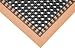 7/8 Thick Hi-Visibility Safety Mat With Borders On 3 Sides - 26x40 Orange
