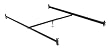 Queen Hook On Bed Rail, Cross Arm, One Adj Center Leg, 81-1/2" Length By Fashion Bed Group