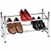 Household Essentials 2101 Expandable 2-Shelf Chrome-Plated Shoe Rack