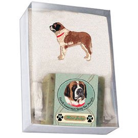Single Gift Box with St. Bernard Soap and Towel