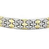 14K Two-Tone Gold Diamond Bracelet -- 2.00 Ct. VS1-VS2 GH